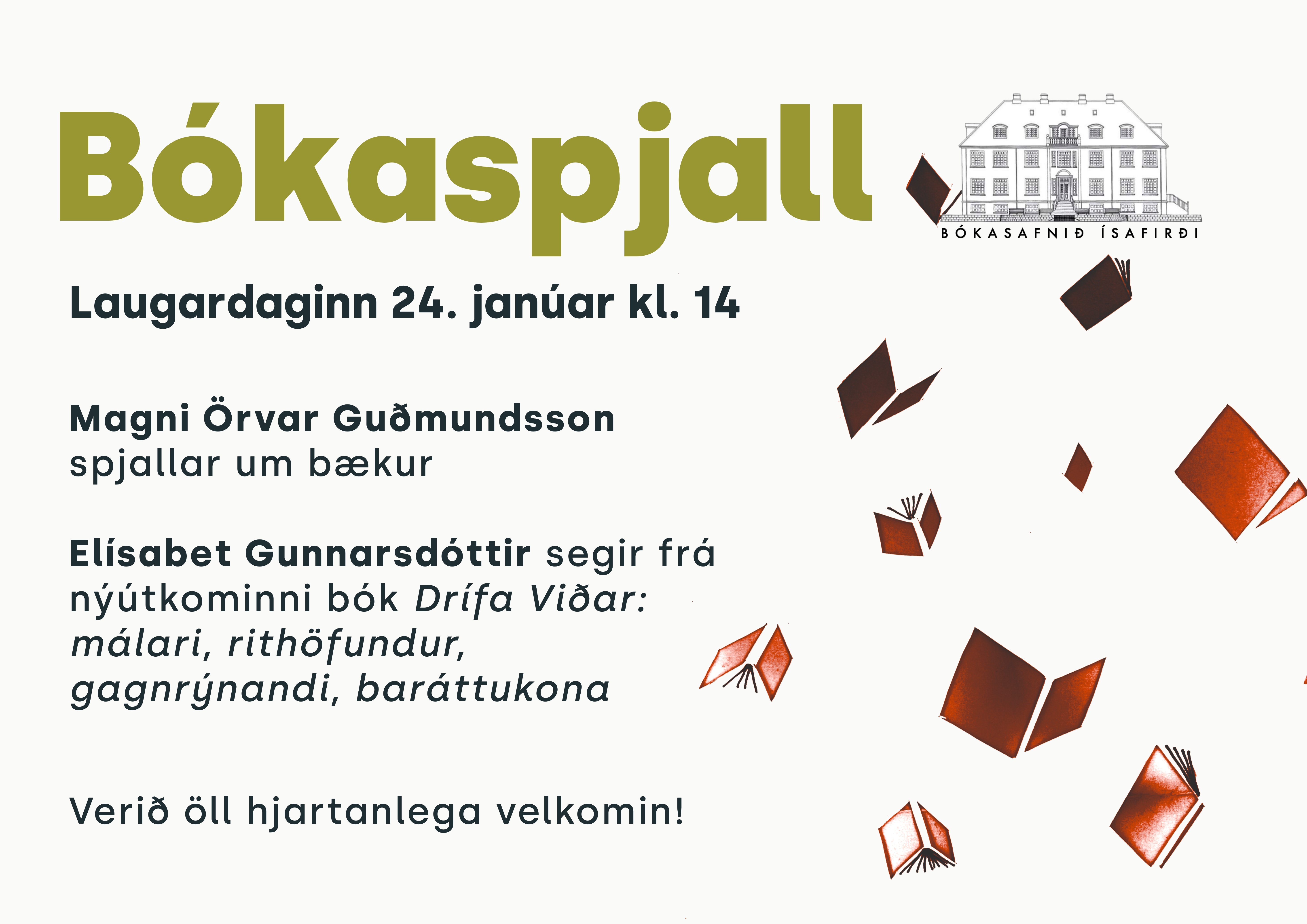 bókaspjall 24 jan